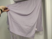 Liliowa wrzosowa chusta szal