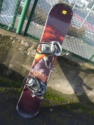 Deska snowboardowa STUF z wiązaniem Crazy Creek dł. 145 cm