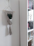 UP Kwietnik makrama wiszący na ścianie ze sznurka Cappuccino Beż nr4