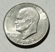 1 dolar 1972 D Eisehover one dollar Stan !!!