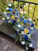 Stroik na grób cmentarz pomnik komplet nagrobny WIĄZANKA STROIK kompozycja 