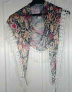 Boho chusta gipiura wiosenna wiosna letnia lato