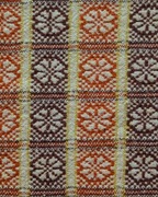 Kapa narzuta, 100% wełna, dwustronna, Cepelia, vintage PRL, 70te