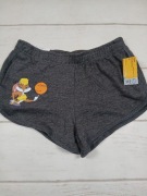 Szorty damskie sportowe Królik Bugs Lola Tunes S szare dresowe