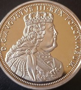 Polska kopia - Rzadkiego Talara 1753 August III Sas SREBRO Ag999