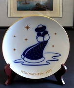 KPM Berlin. Kolekcjonerski świąteczny talerz. 1993.