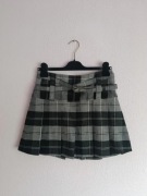 Spódniczka mini vintage w kratkę grunge alt