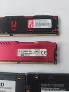 Dyski SSD 120/128GB i pamięci uszkodzone DDR3/DDR4