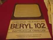 INSTRUKCJA +GWARANCJA +DOWÓD ZAKUPU TELEWIZOR BERYL  1979 PRL