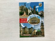 Lwów Ukraina pocztówka herb
