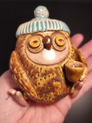 Figurka ceramiczna Sowa Kawamanka 