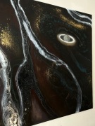 ręcznie malowany obraz abstrakcyjny - KOSMOS, Agnieszka Kostka