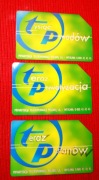 Karty Telef. zużyte  Prywatyzacja Telekom. Polskiej nr 603, 604,605/ 3 szt 