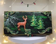 PREZENT SZKATUŁKA DEKORACYJNA „LEŚNA MAGIA” – RĘKODZIEŁO