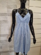 Letnia sukienka marki Only, rozmiar M, paseczki biało niebieskie 