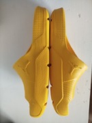 Klapki Jordan rozmiar ok 35, długość wkładki 23.5 cm żółte