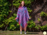Ponczo handmade szydełkowe - na zamówienie 