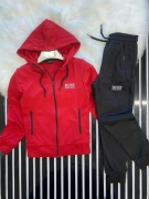 Stylowy komplet dziecięcy HUGO BOSS–bluza z kapturem, spodnie dresowe 140cm