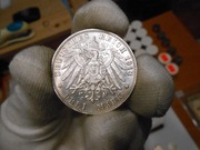 Niemcy 3 marki 1913 r, Oryginał ,  100 % , ładne ! 