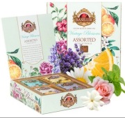 Zestaw herbat Basilur jaśmin, lawenda, rumianek, róża 40szt. 4 smaki
