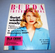Burda International Wiosna 1995 wykroje Vintage Moda szycie krawiectwo