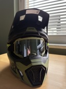 Kask cross LEATT MOTO 7.5 V22 CACTUS (+GOGLE VELOCITY 4.5) zielony czarny