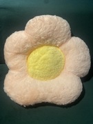 Pluszowa poduszka w kształcie kwiatka do leżenia różowa żółta 35cm