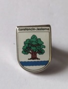 Herb miasta Konstancin Jeziorna przypinka pin wpinka odznaka