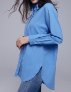 Reserved niebieska koszula oxford oksfordzka