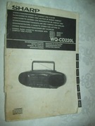 SHARP-  MAGNETOFON - WQCD22OL - INSTRUKCJA OBSŁUGI