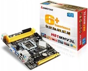 Płyta Biostar H81 mhv3 Micro ATX stan bdb  ZESTAW