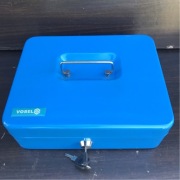 Kaseta kasetka skrzynka na pieniądze Vorel 25x20x9 cm dwa klucze