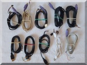 Przewody zasilające 5V, 12V - kabel zasilający DC zestaw 10sztuk PS/2, USB