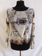 Aventure Des Toiles Damski Siateczkowy Top Styl Vintage z lat 90 Bluzka 