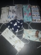 Maseczki maski bawelniane wzory psy koty flaming