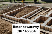 Beton towarowy, posadzkowy, drogowy, budowa domu, hal, gospodarstw rolnych,
