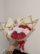 Bukiet z satynowej wstążki 11 szt