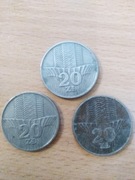 20 zł złotych 1973 i 1976 WIEŻOWIEC I KŁOSY