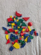 Zestaw klocków drewnianych klocki drewniane 86 sztuk