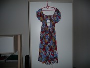 C'FLO KOLOROWA SUKIENKA W KWIATY Z KRÓTKIMI RĘKAWKAMI ROZM. M NOWA