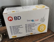 BD igły insulinowe do penów 0.30× 8mm \100sztuk