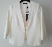 Elegancka marynarka żakiet biały 36