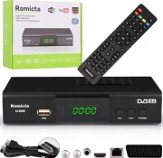 Dekoder Satelitarny HD Tuner DVB-S2 PVR Nagrywanie HDMI USB LAN Romicta