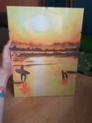 Obraz akwarelowy 29,7 x 42 cm (A3) w antyramie 
