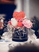 Świece sojowe bukiet kwiaty piwonie flower box