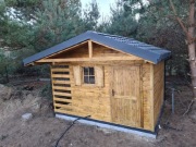 Domek drewniany 4x3m. Ściana o grubości 20mm!