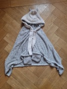 cieplutkie milutkie ponczo z kapturem * 3-6 lat