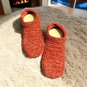 Super ciepłe Handmade kapcie z wełną