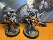 Warhammer 40k 2 sztuki Space marine infernus marine pomalowane figurki