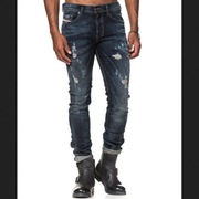 vintage DIESEL TEPPHAR W33L34 slim rurki skinny w32l32 thavar tapered italy